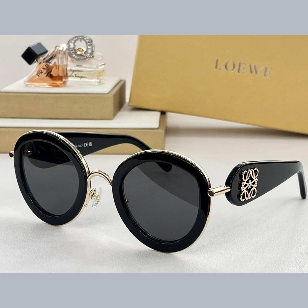 Loewe Metal Daisy Sunglasses In Acetate In Metal - DesignerGu