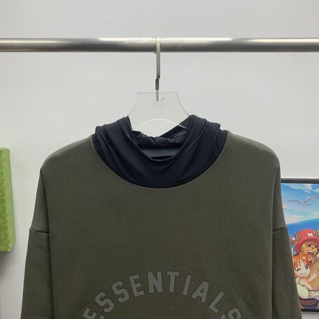 Fear Of God Essentials Logo-print Hoodie - DesignerGu