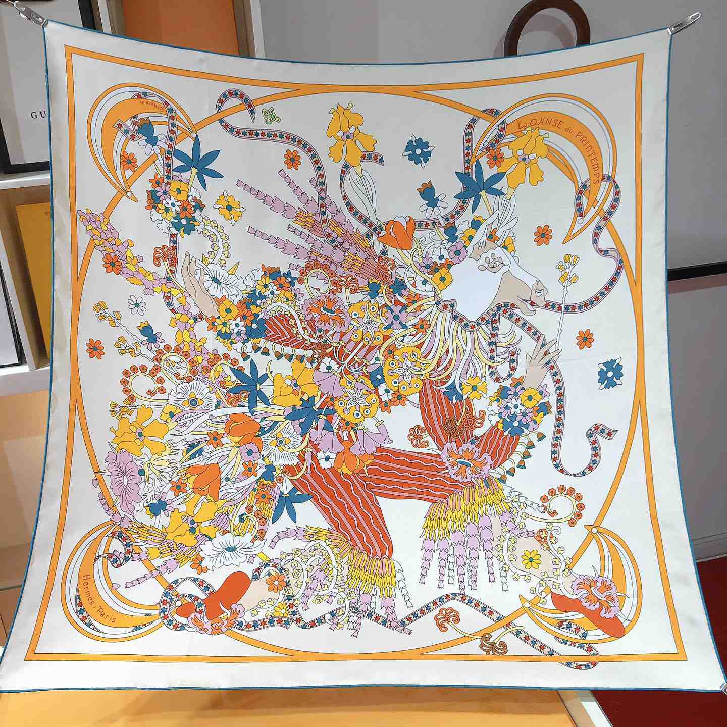 Hermes La Danse Du Printemps Scarf   90cm - DesignerGu