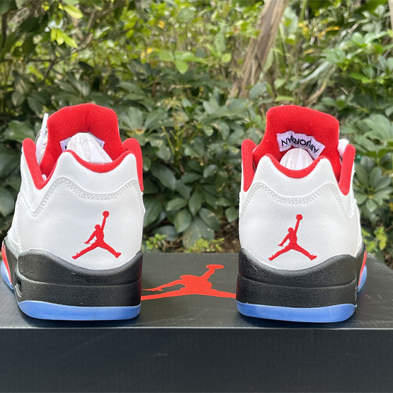 Air Jordan 5 Low “Fire Red” Sneakers    CU4523-100 - DesignerGu