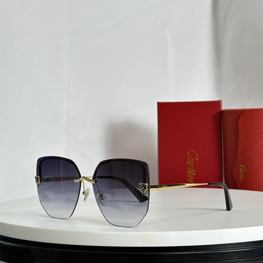 Cartier Panthère Logo Butterfly-frame Sunglasses     CT0432S - DesignerGu