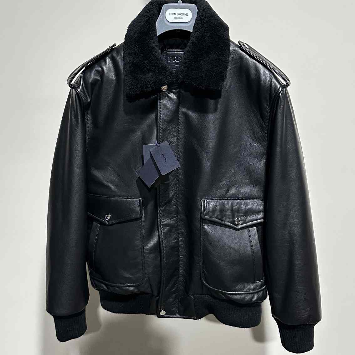 Prada Leather Jacket - DesignerGu