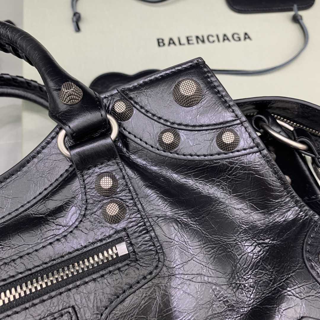 Balenciaga Neo Cagole City Handbag In Black  - DesignerGu