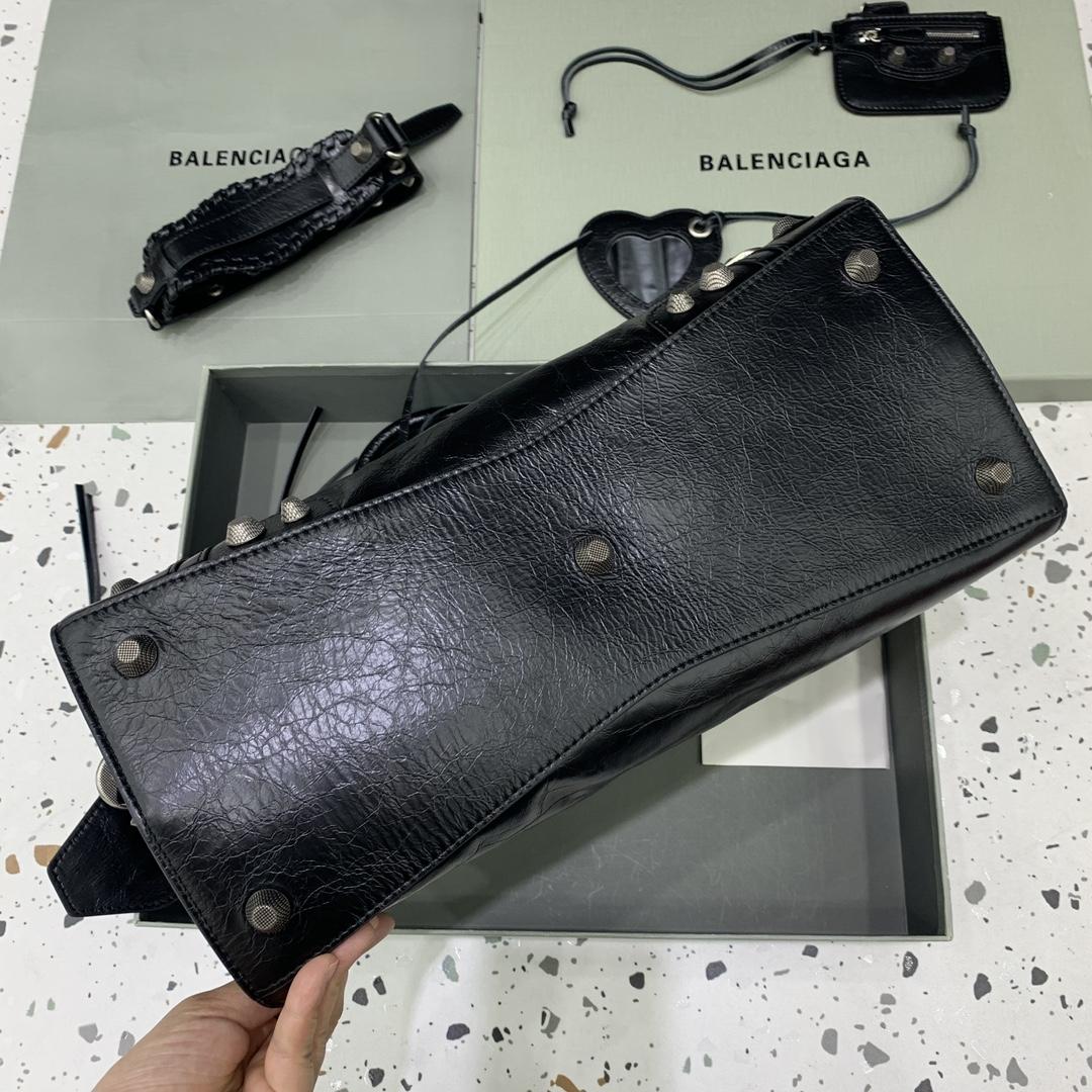 Balenciaga Neo Cagole City Handbag In Black  - DesignerGu