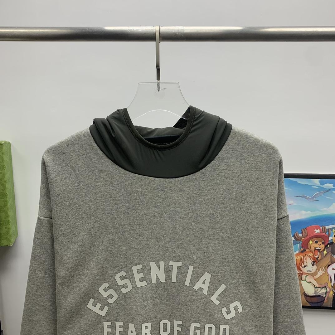 Fear Of God Essentials Logo-print Hoodie - DesignerGu