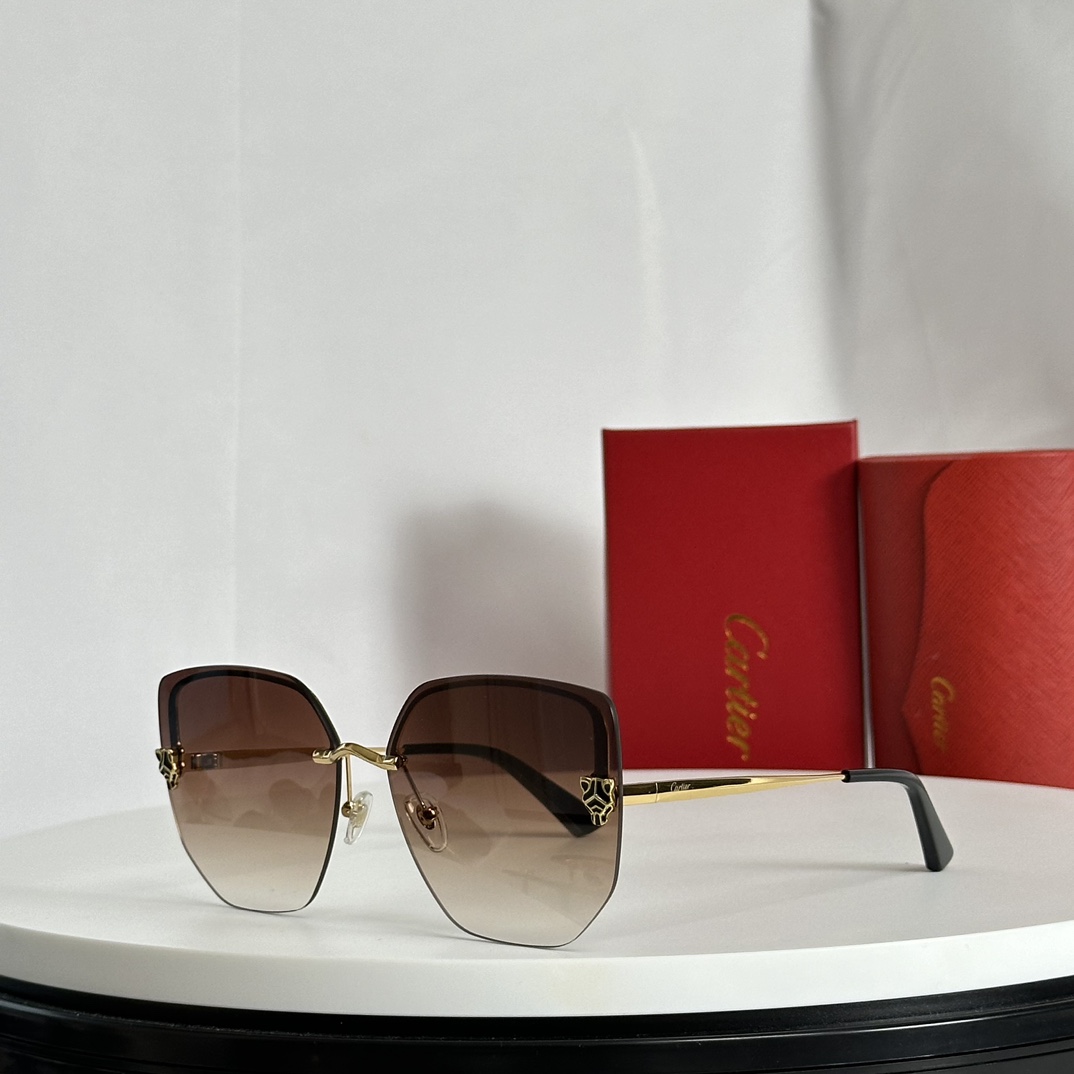 Cartier Panthère Logo Butterfly-frame Sunglasses     CT0432S - DesignerGu