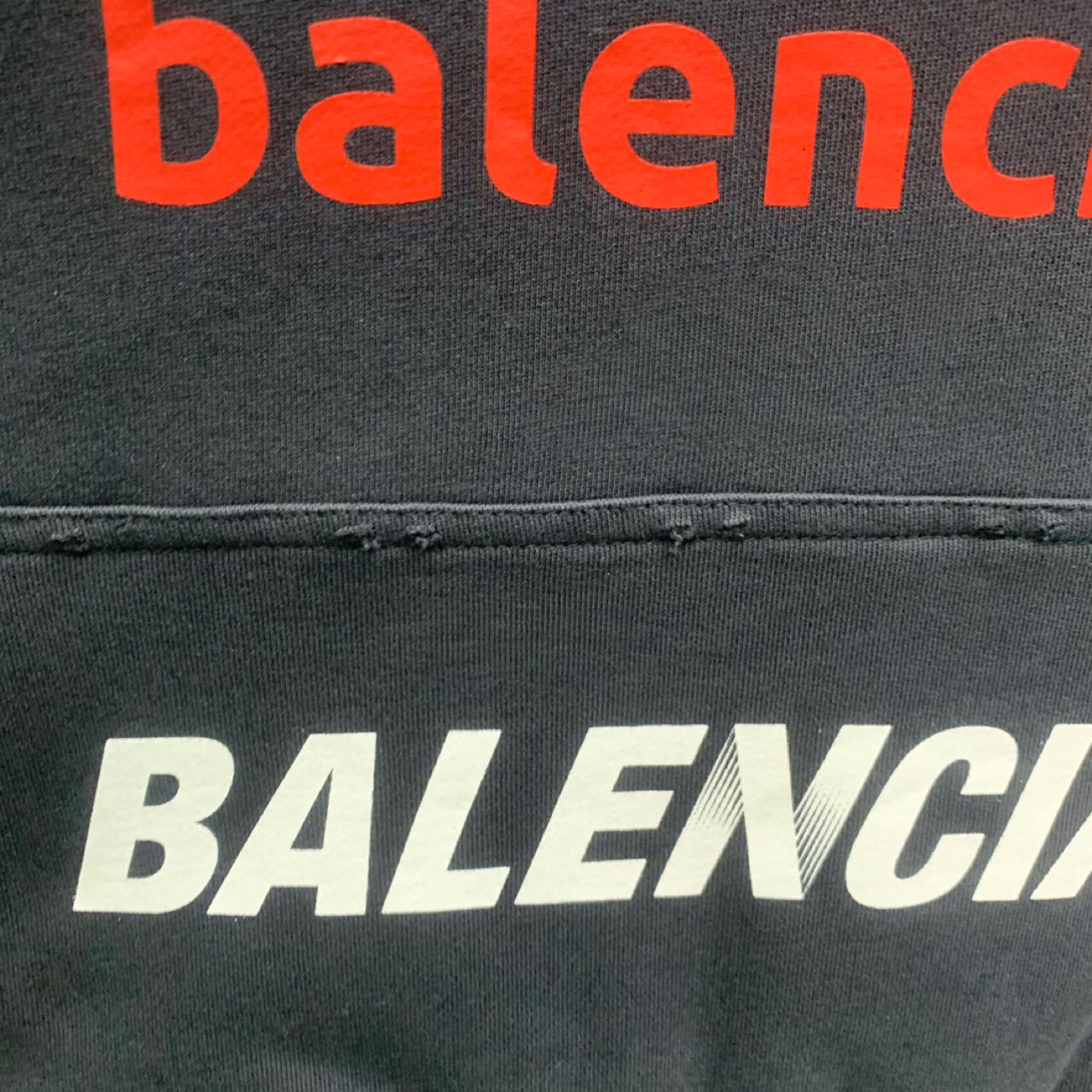 Balenciaga Top League Hoodie Oversized In Black - DesignerGu