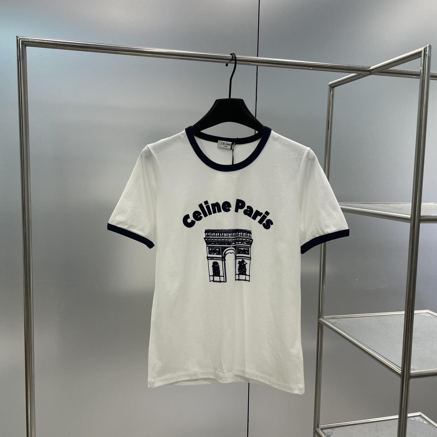 Celine 70S Arc De Triomphe T-shirt In Cotton - DesignerGu