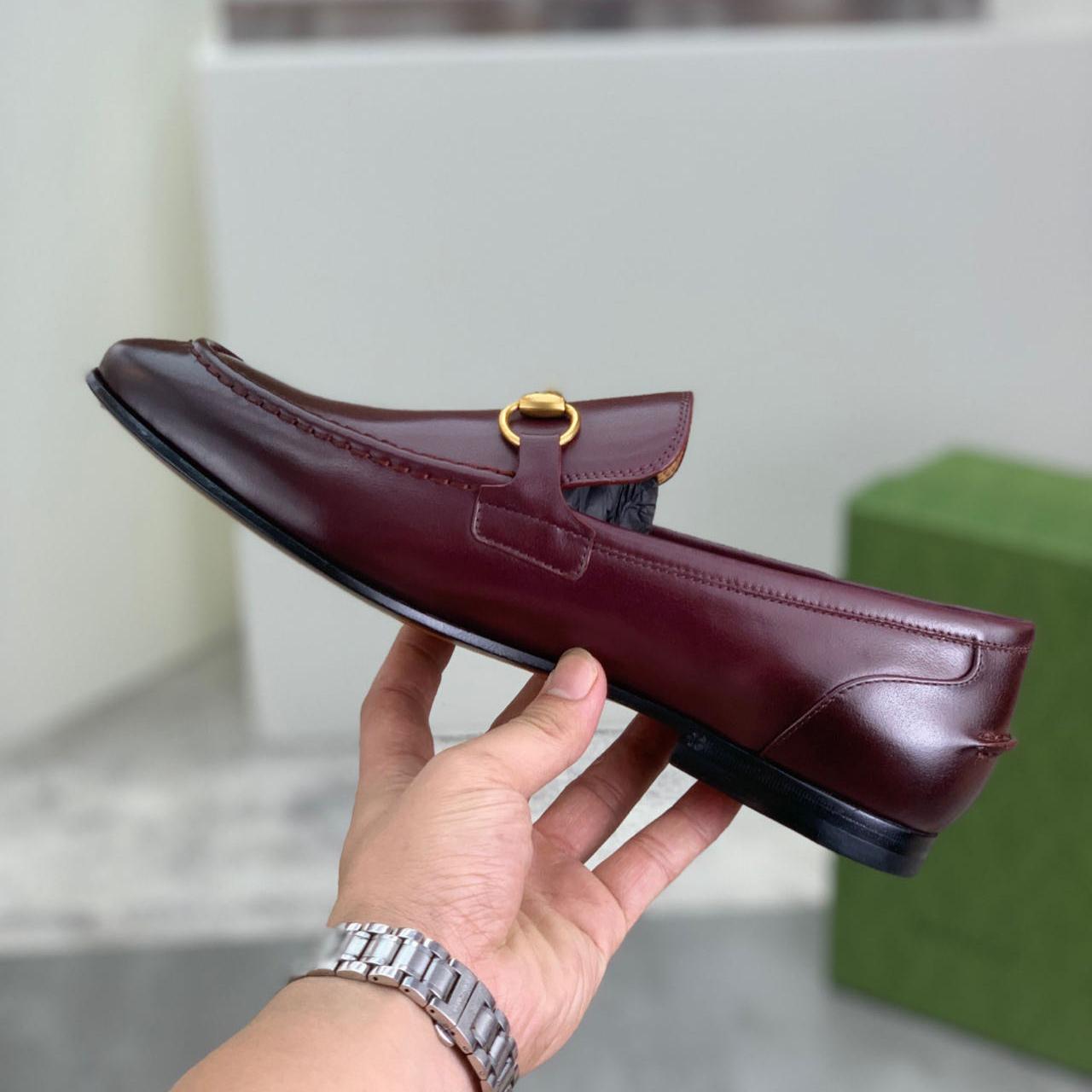 Gucci Jordaan Leather Loafer - DesignerGu