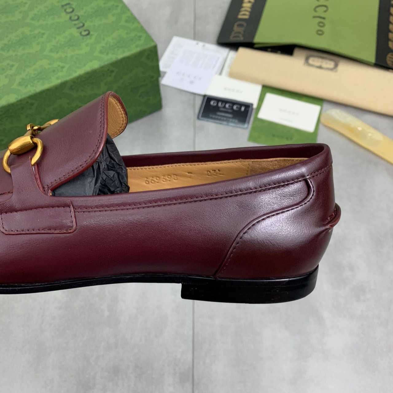 Gucci Jordaan Leather Loafer - DesignerGu