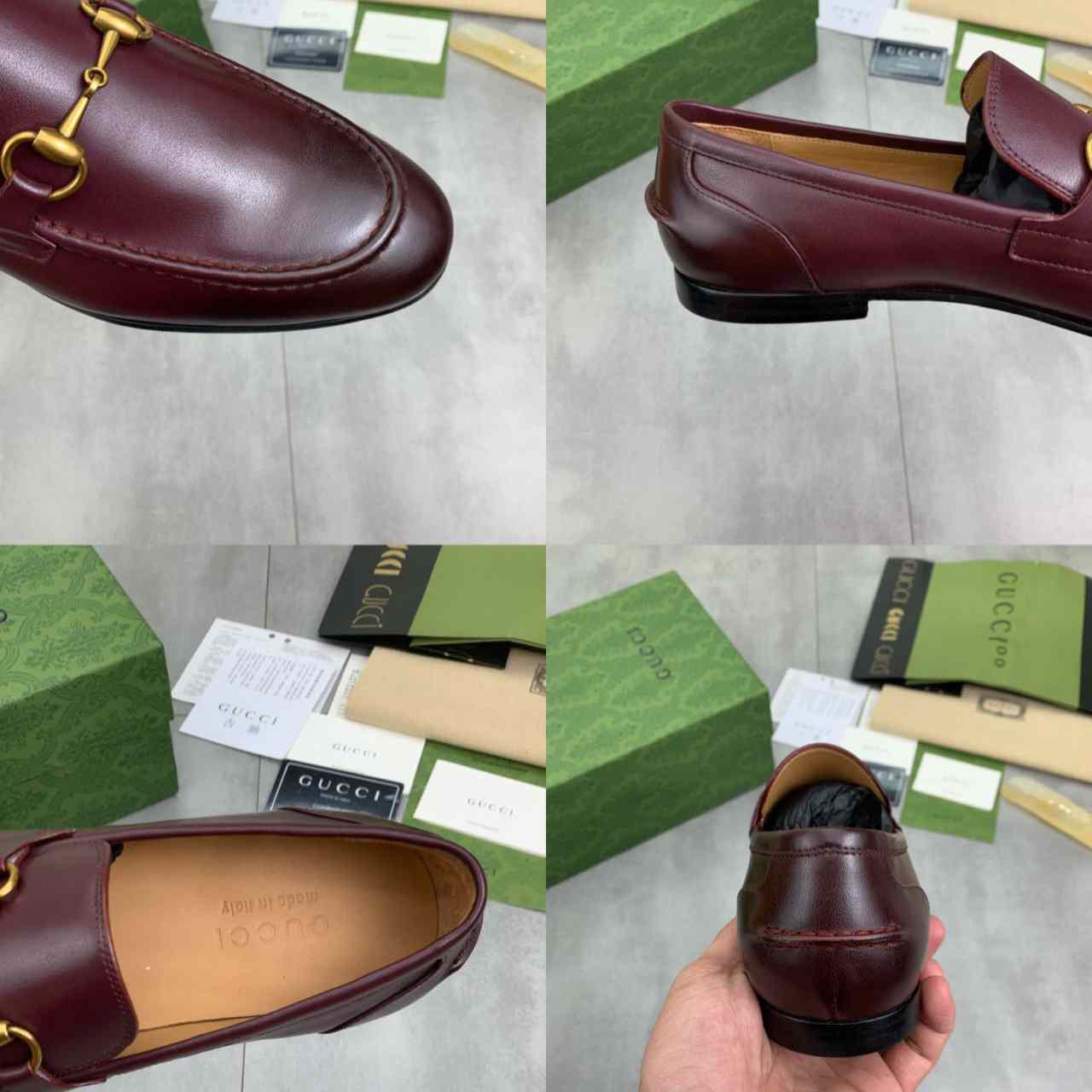 Gucci Jordaan Leather Loafer - DesignerGu