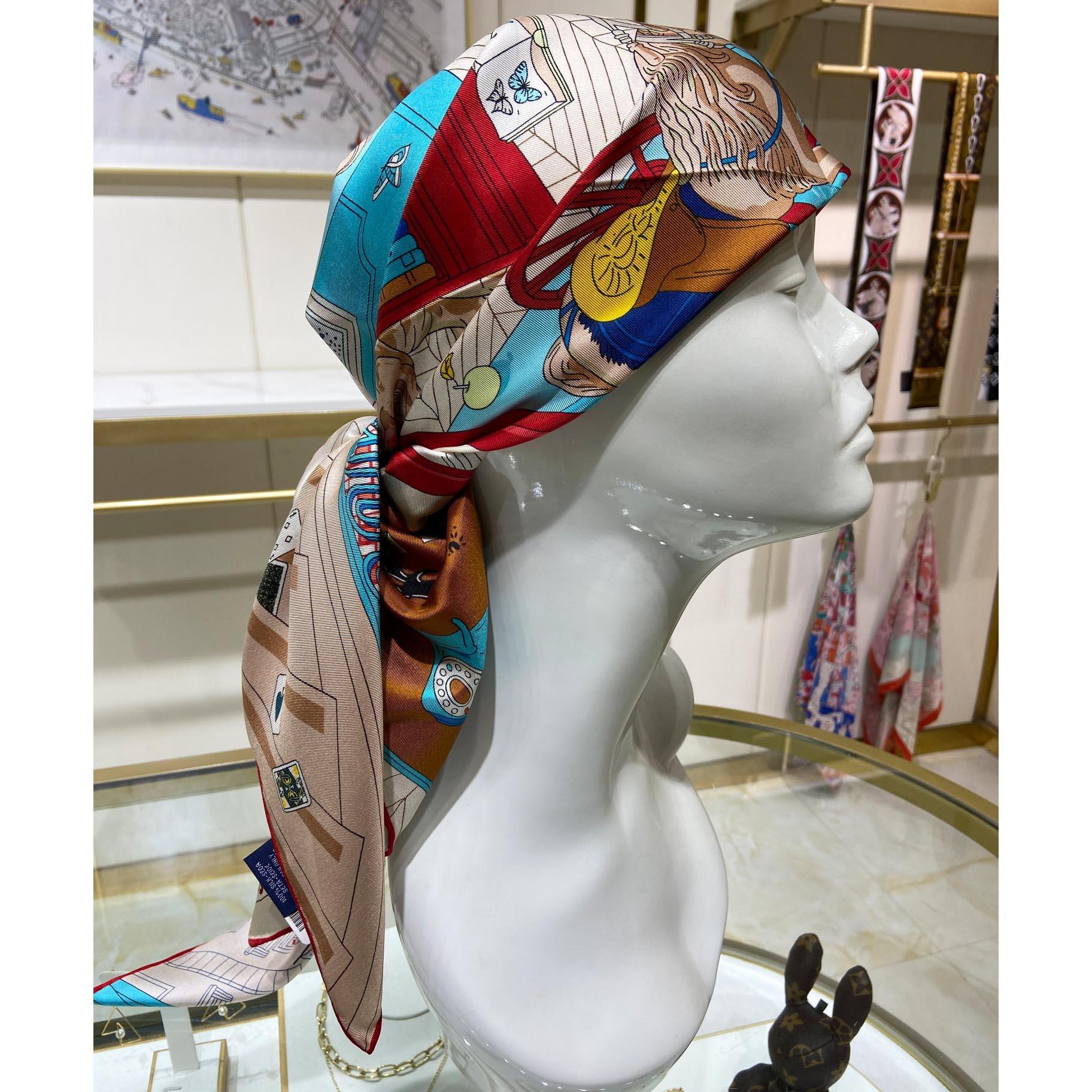 Hermes Mystere Au 24 Scarf 90 - DesignerGu