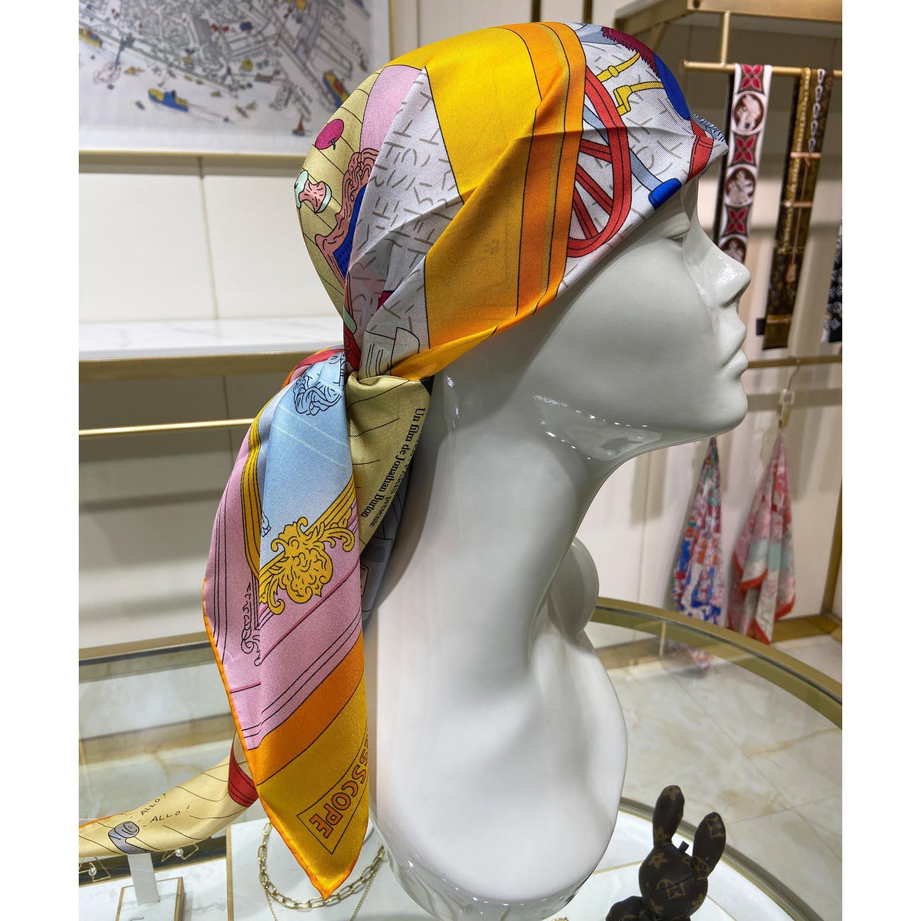 Hermes Mystere Au 24 Scarf 90 - DesignerGu