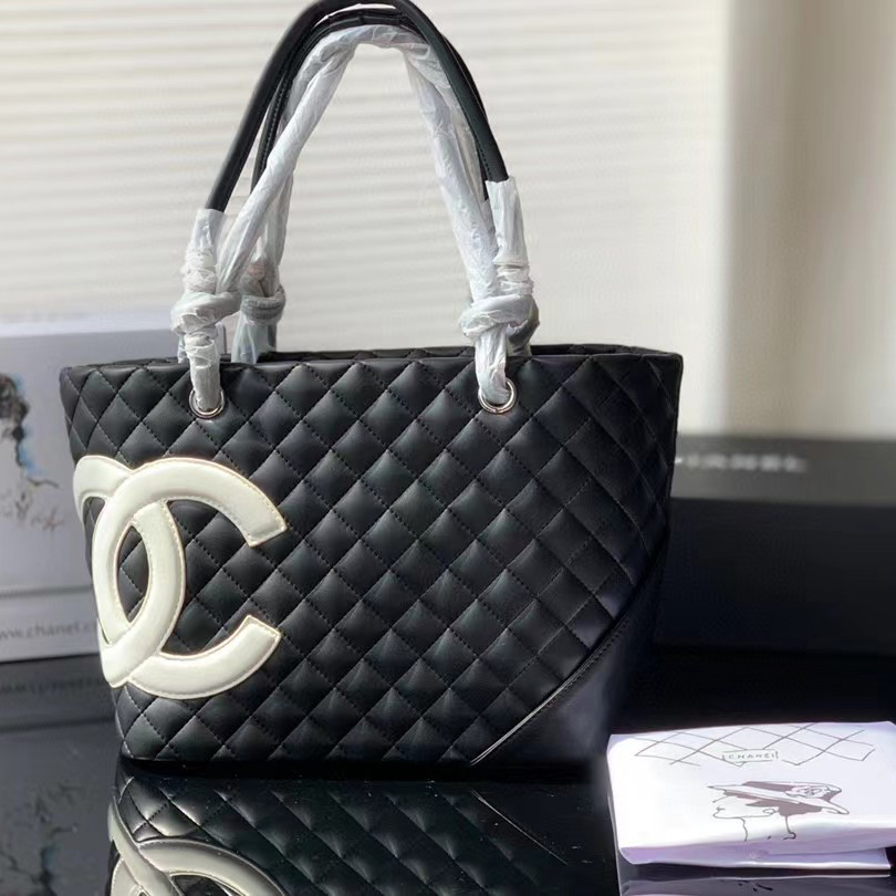 Chanel Cambon Ligne Tote Bag  (38-28-14cm) - DesignerGu