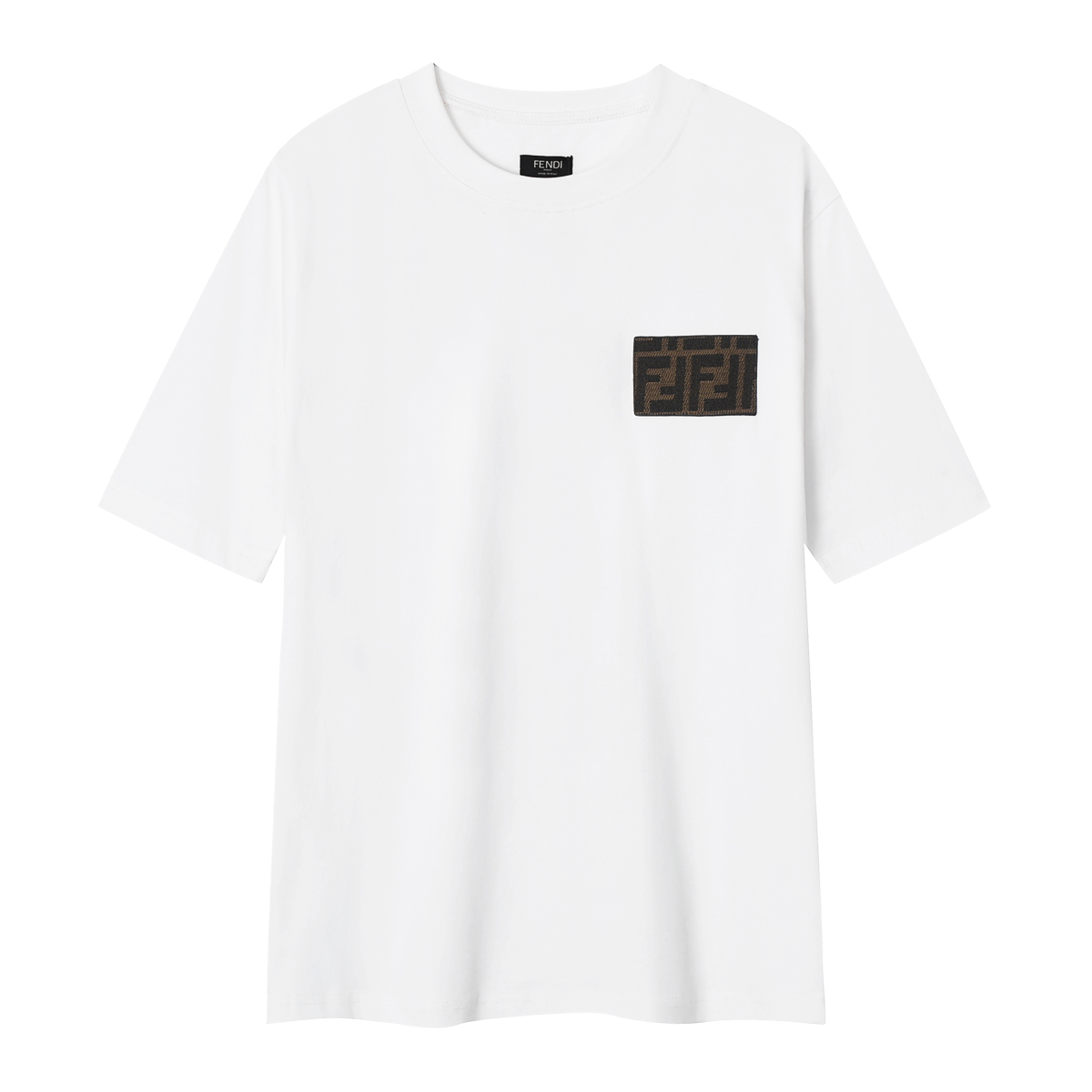 Fendi Cotton T-shirt In White - DesignerGu