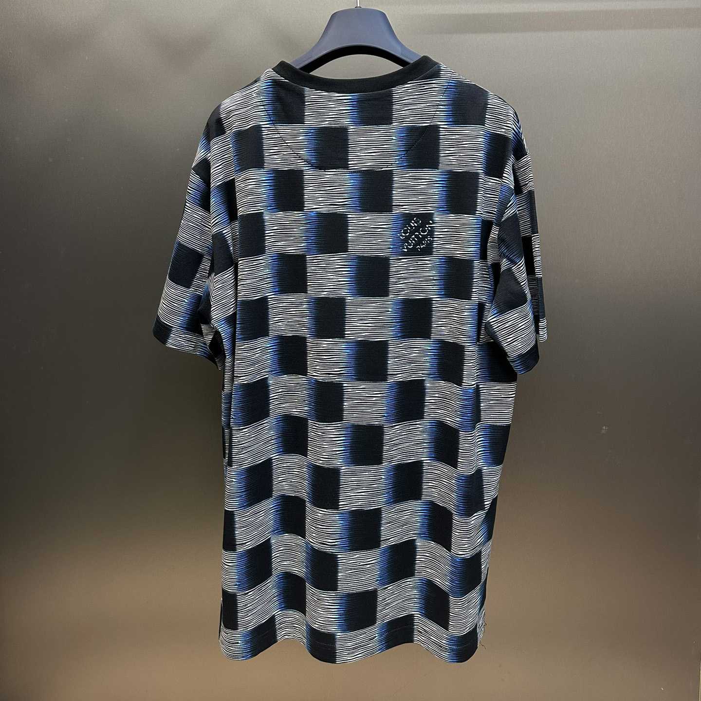 Louis Vuitton Damier Short-Sleeved Cotton T-Shirt    1AFB30 - DesignerGu