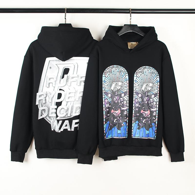 Who Decides War Ruff Ryders Cotton Hoodie - DesignerGu