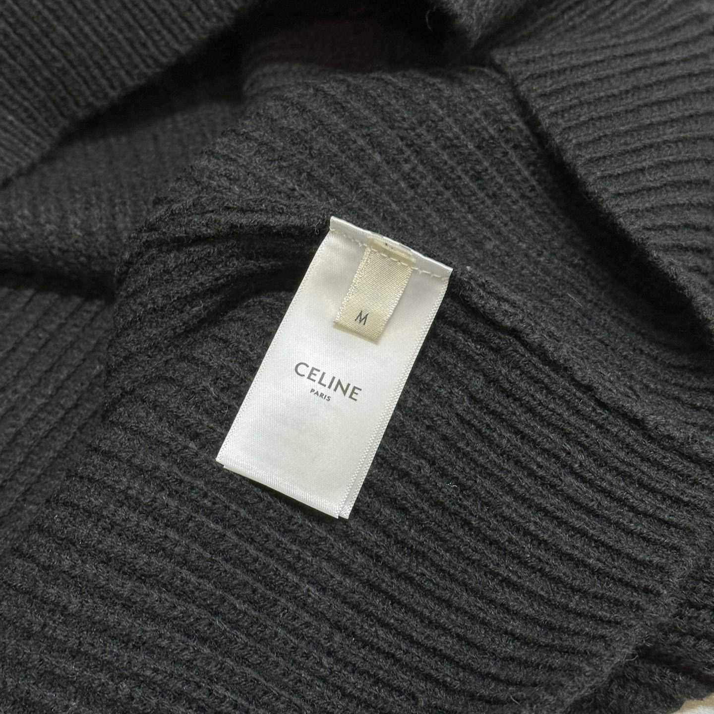 Celine Hooded Sweater In Ribbed Wool - DesignerGu