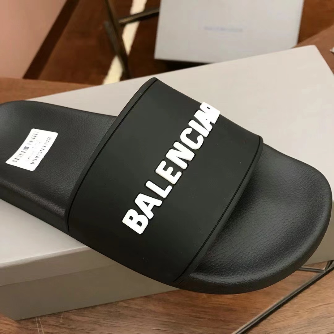 Balenciaga Logo Slide Sandal - DesignerGu