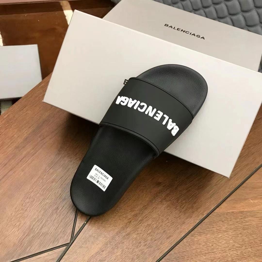 Balenciaga Logo Slide Sandal - DesignerGu