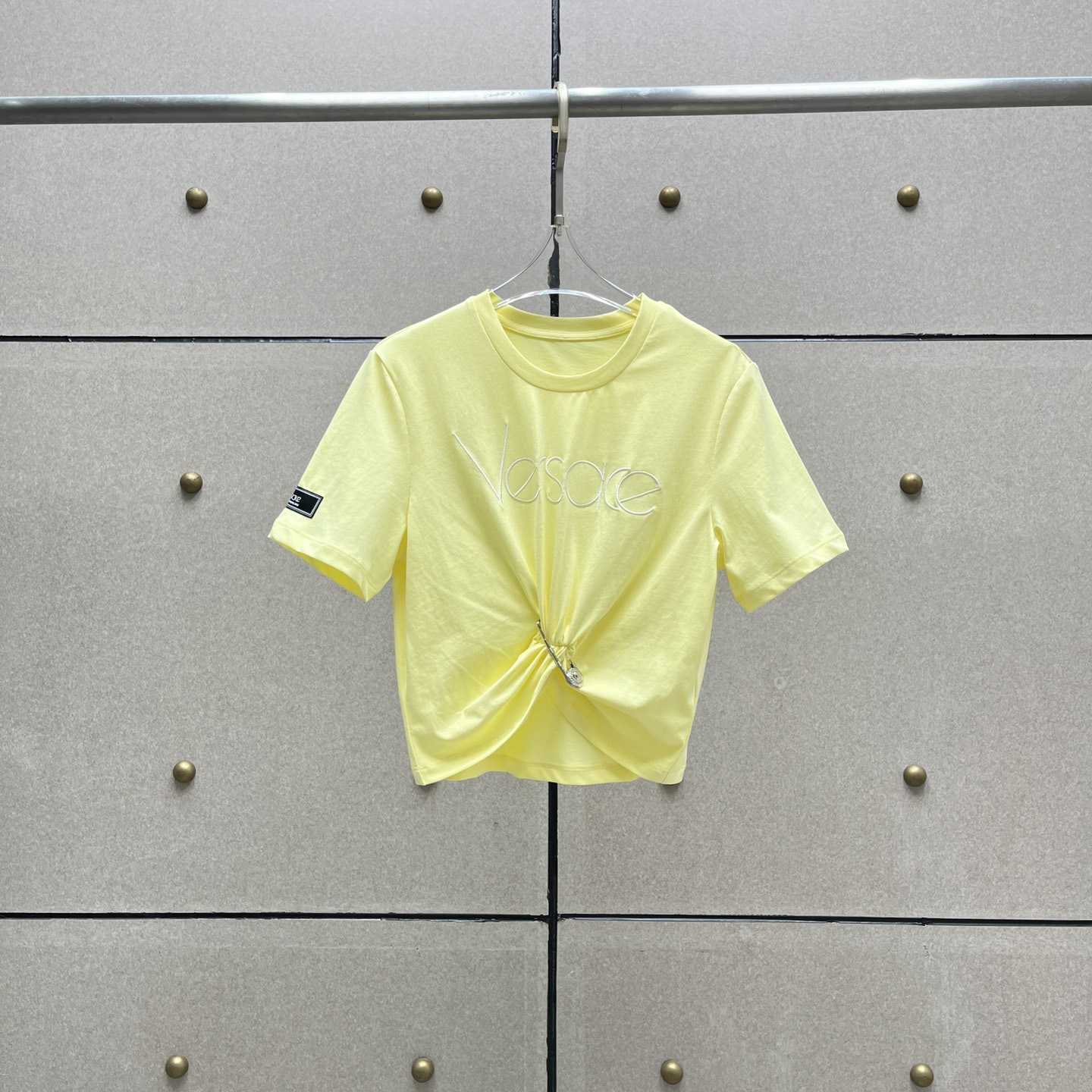 Versace 1978 Re-Edition Logo Crop T-Shirt - DesignerGu
