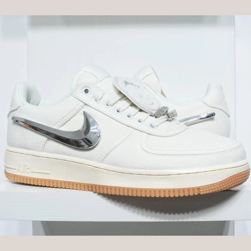 Travis Scott x NK Air Force 1 Sneaker    AQ4211-101  - DesignerGu