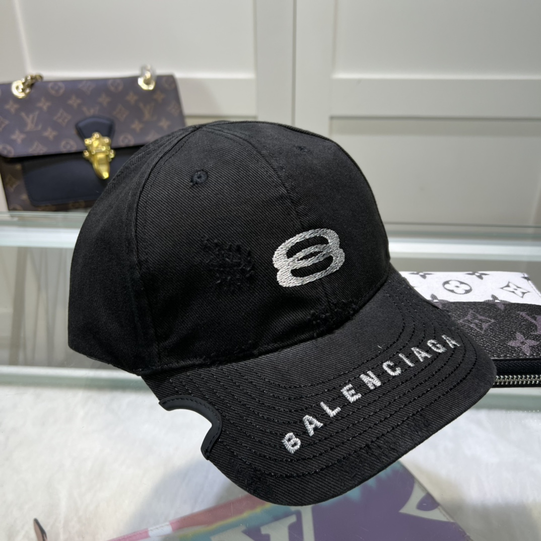 Balenciaga Unity Sports Icon Cap In Black - DesignerGu