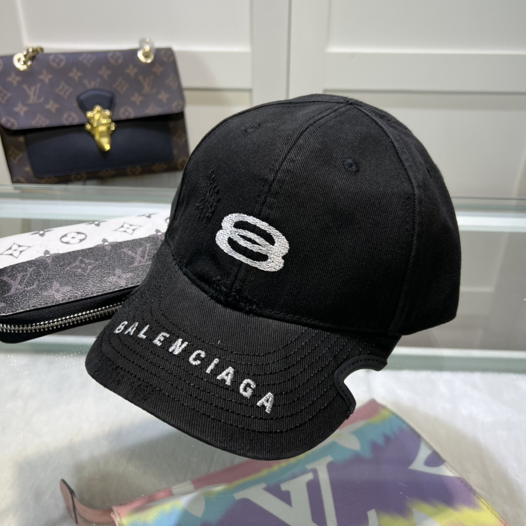 Balenciaga Unity Sports Icon Cap In Black - DesignerGu