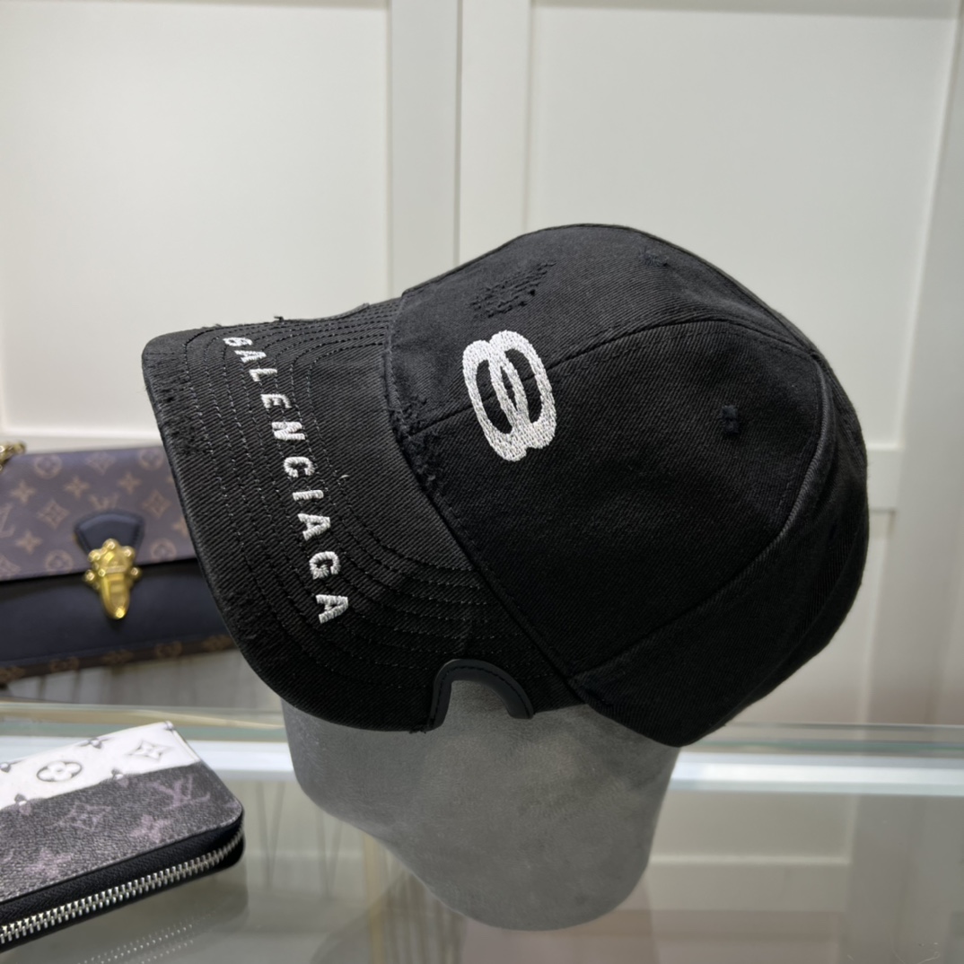 Balenciaga Unity Sports Icon Cap In Black - DesignerGu