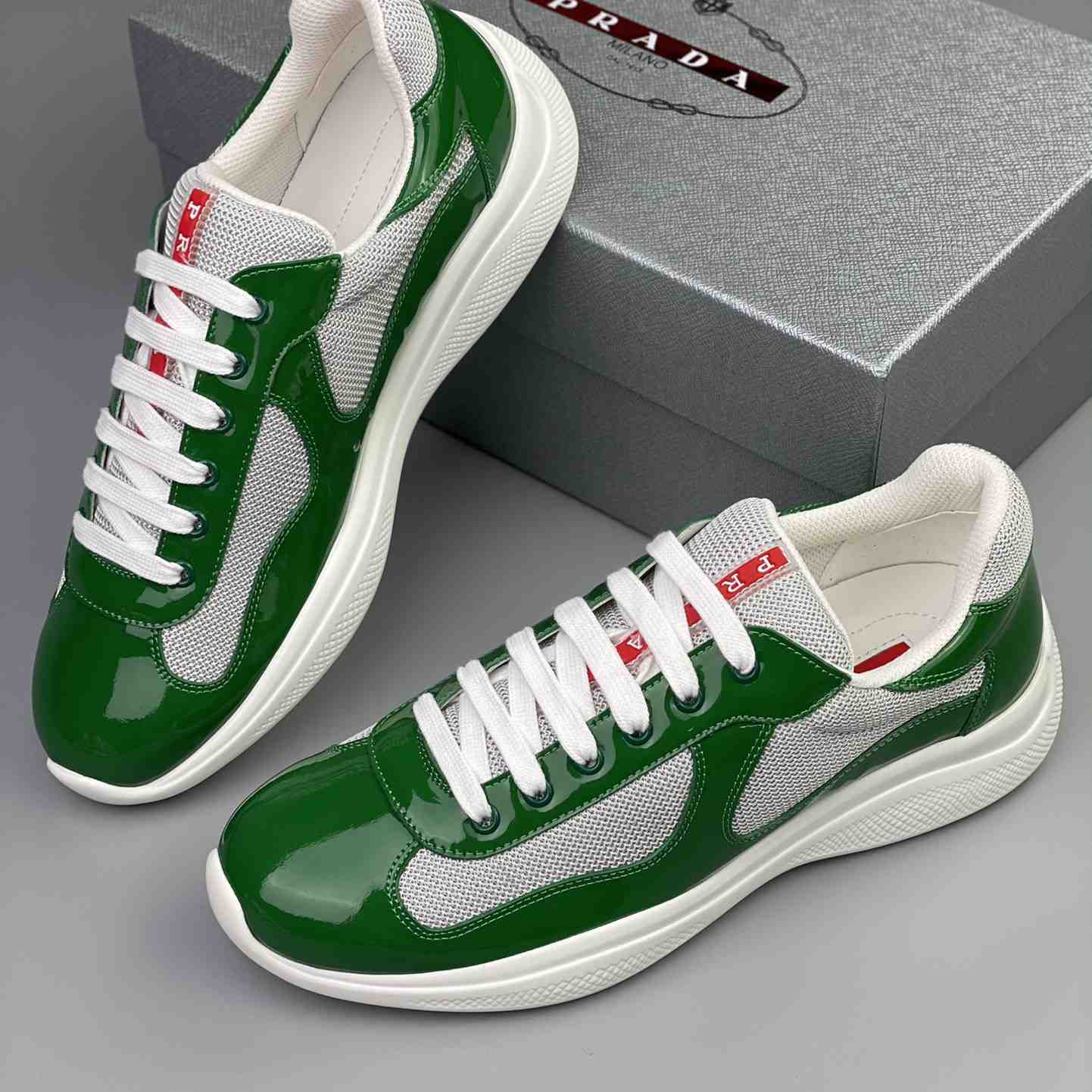 Prada Male America's Cup Sneaker  - DesignerGu