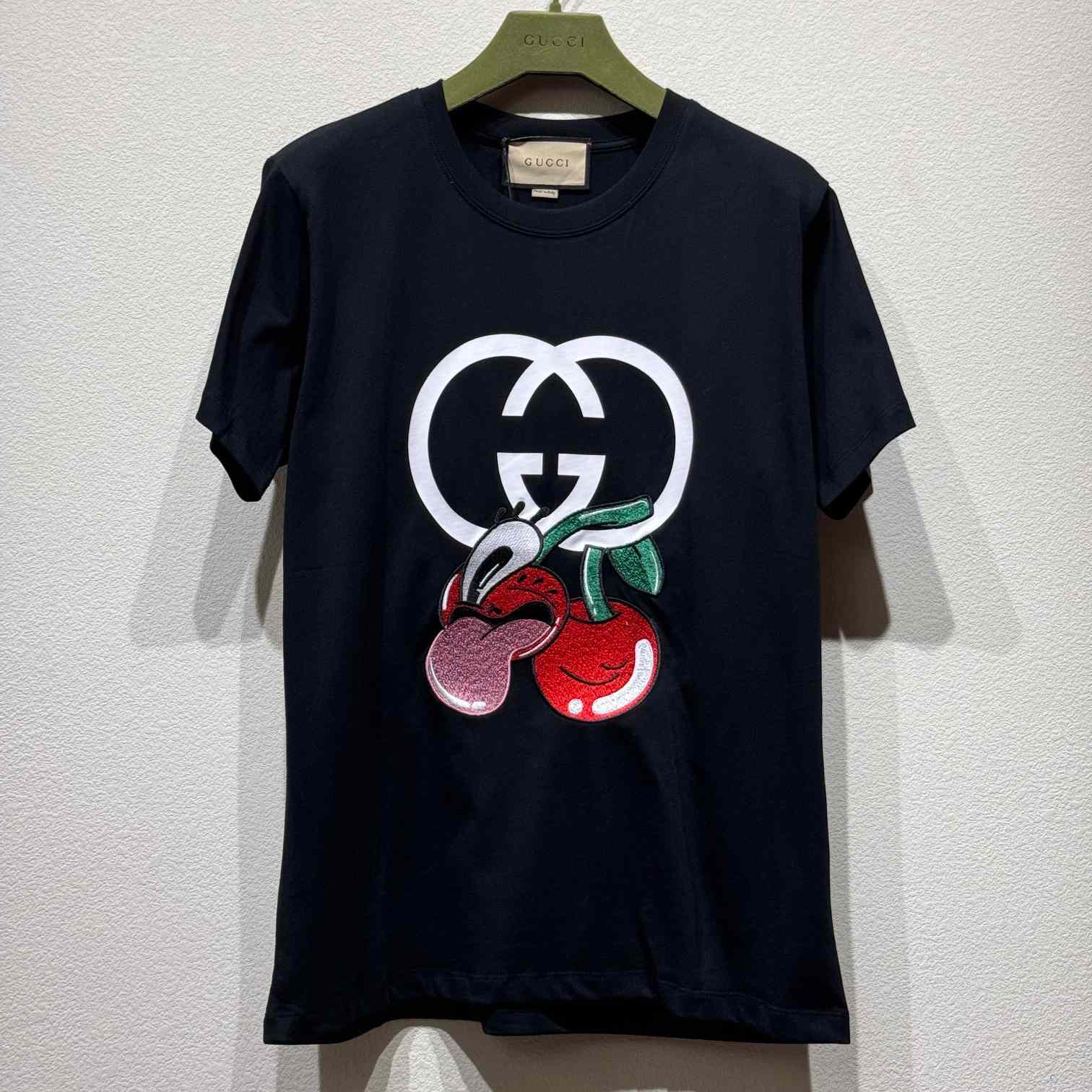 Gucci Cherry Cotton Jersey T-shirt - DesignerGu