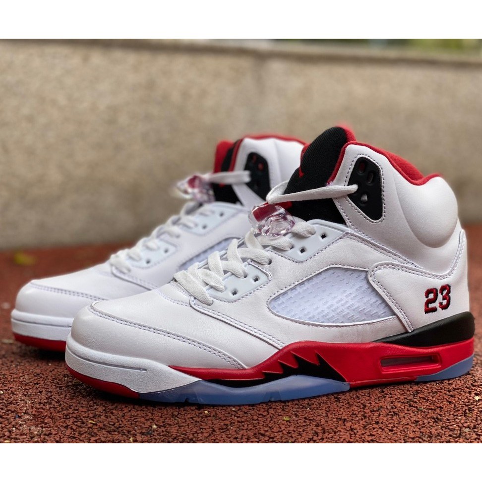 Air Jordan 5 Fire Red Sneakers     136027/440888-120 - DesignerGu