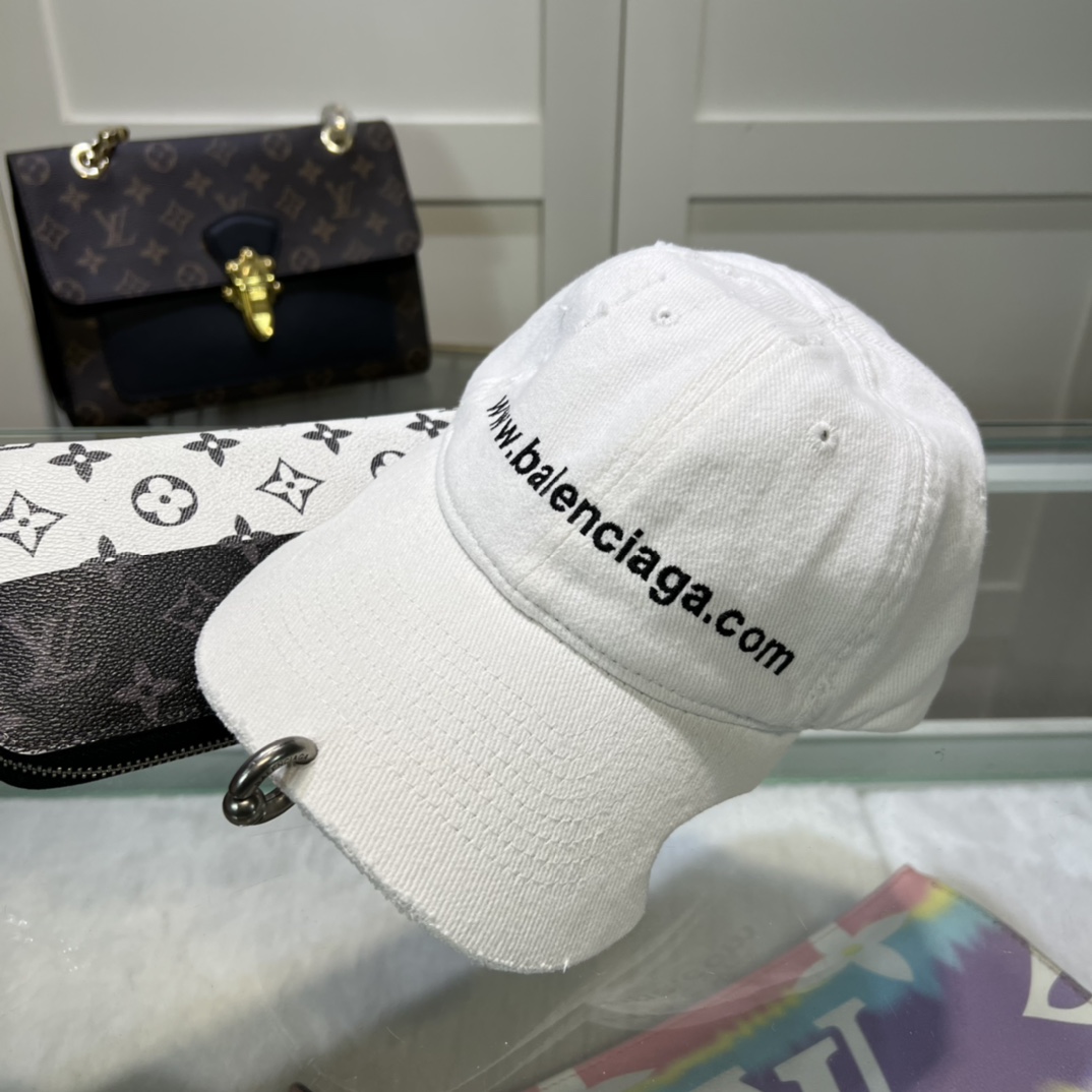 Balenciaga Embroidered-logo Six-panel Cap - DesignerGu