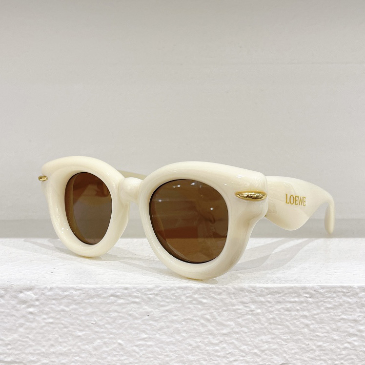 Loewe Inflated Round Sunglasses In Nylon - DesignerGu