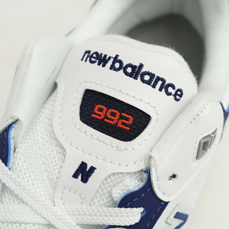 New Balance 992 White Blue Sneakers      M992EC  - DesignerGu