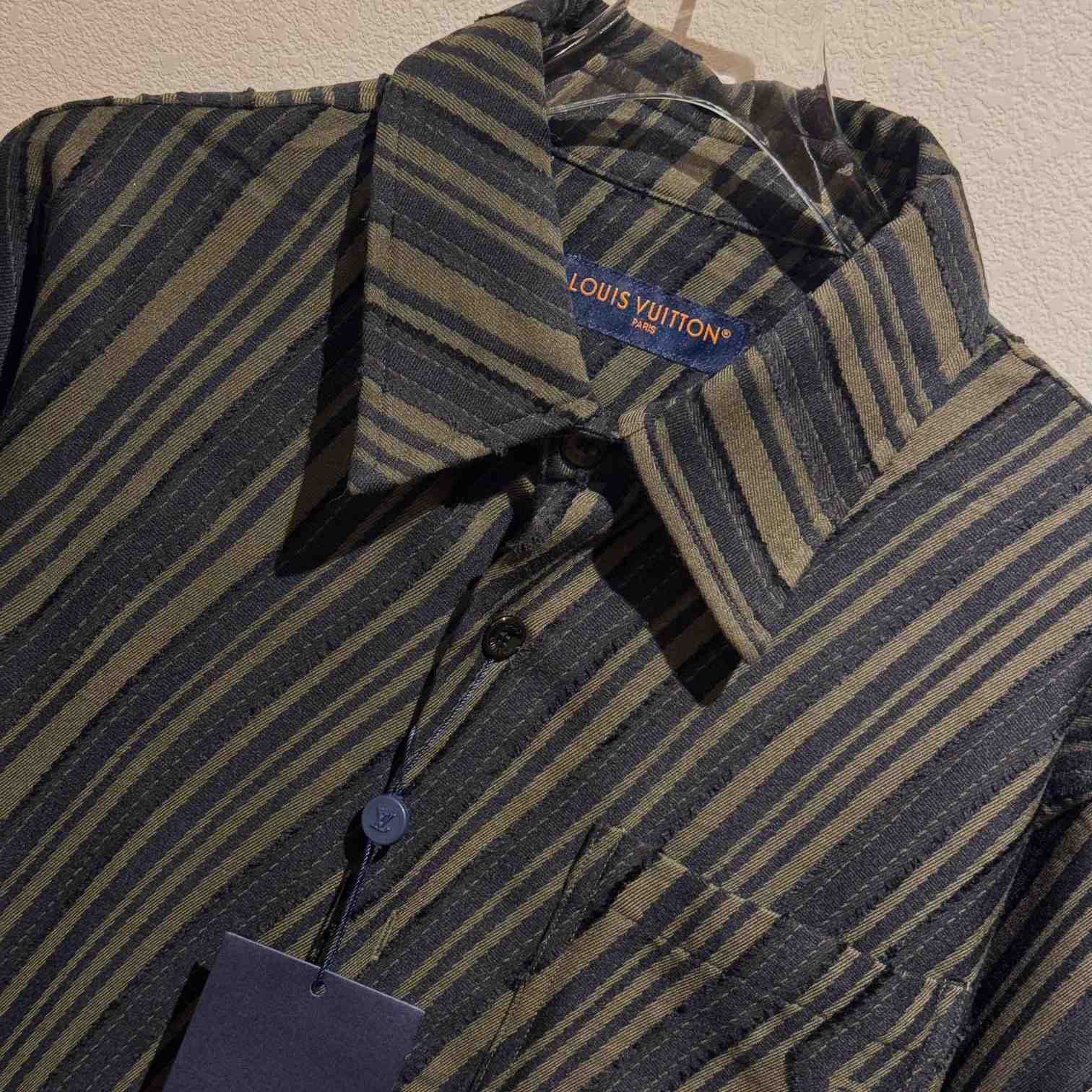 Louis Vuitton Cotton Jacquard Shirt   1AFAU7 - DesignerGu