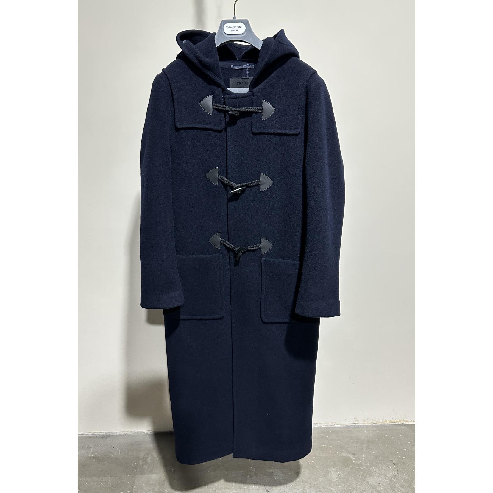 Prada Double-breasted Wool Duffle Coat - DesignerGu