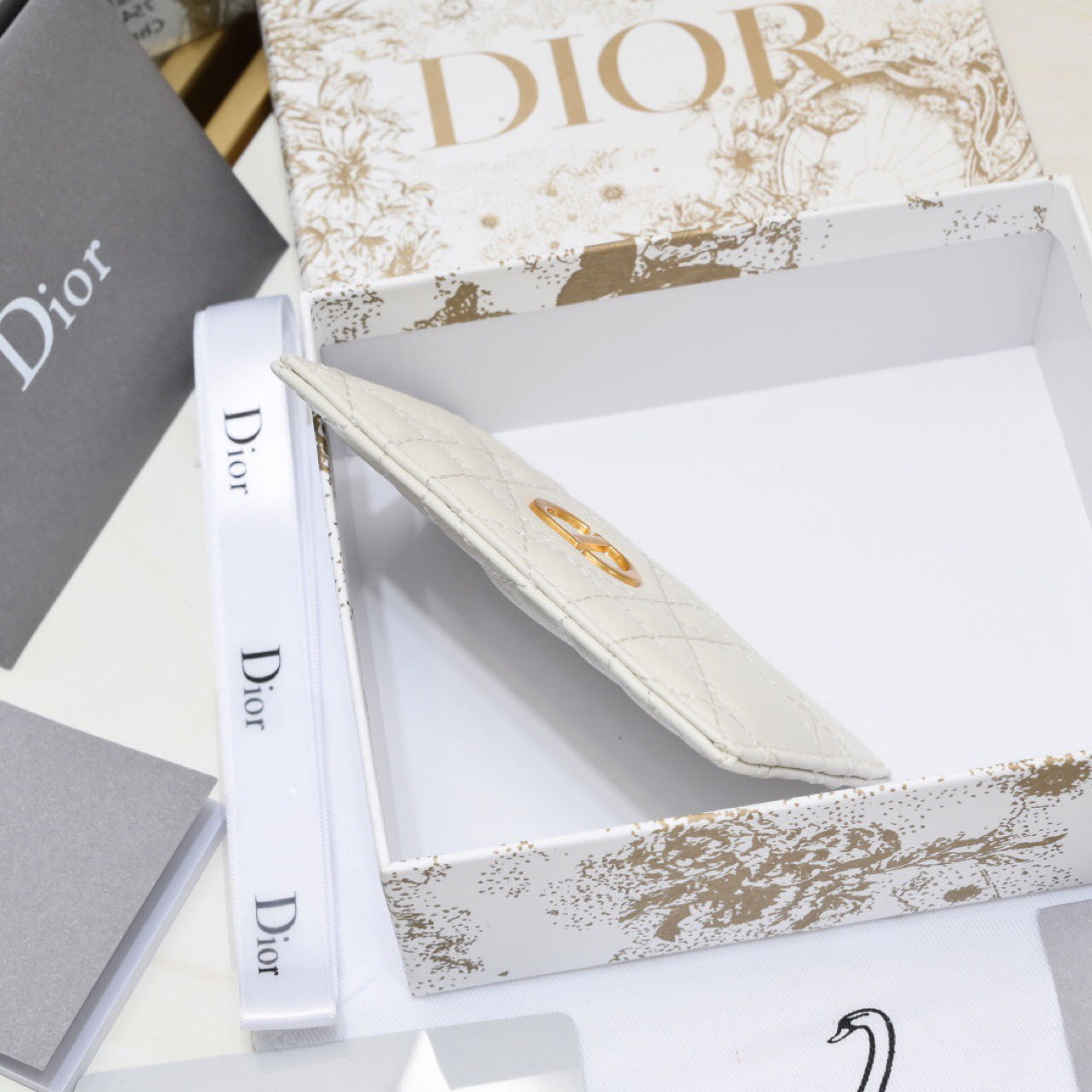 Dior Caro Five-Slot Card Holder   - DesignerGu