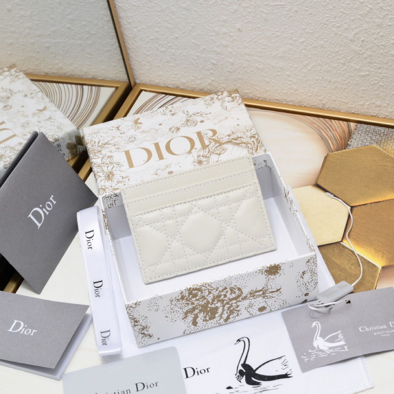 Dior Caro Five-Slot Card Holder   - DesignerGu