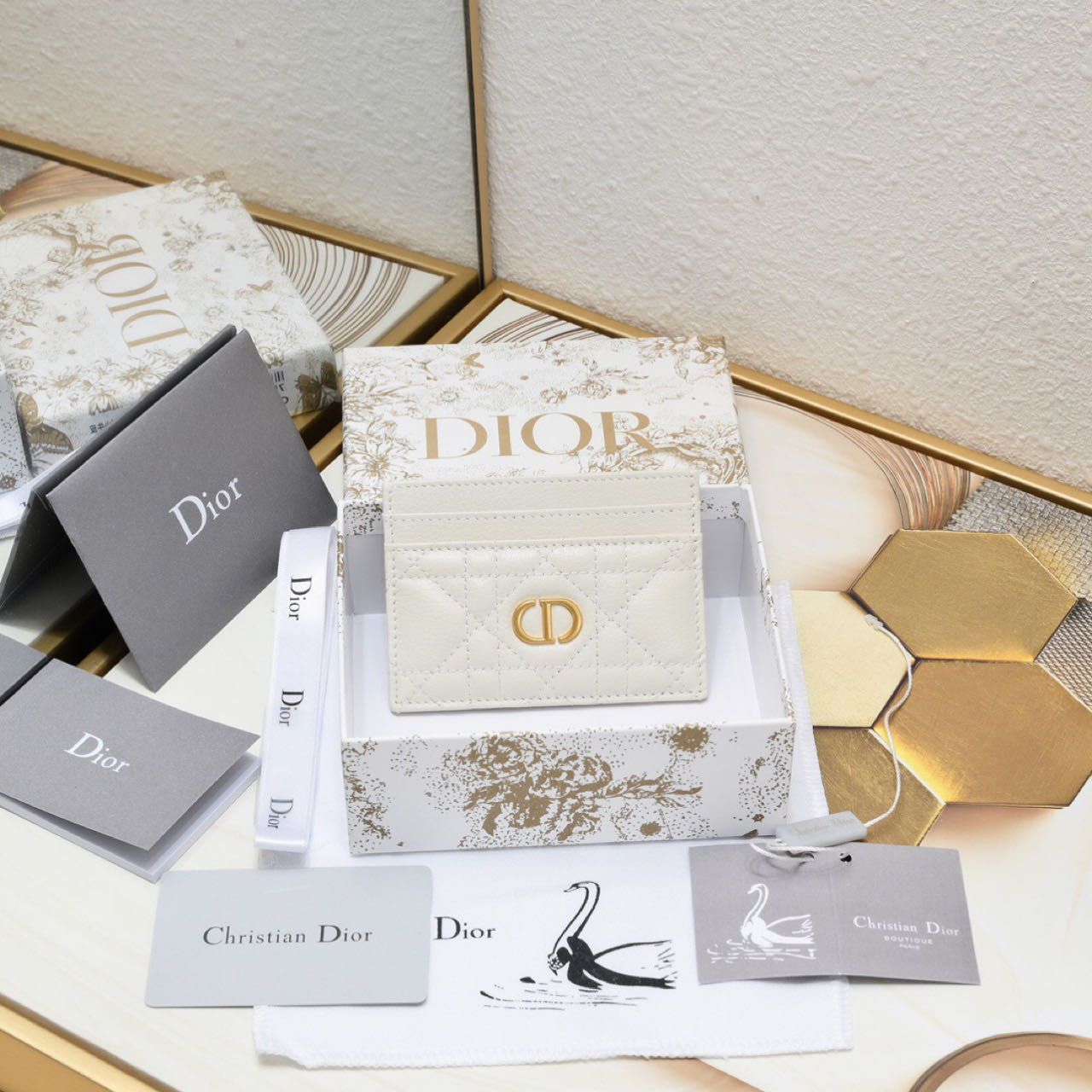 Dior Caro Five-Slot Card Holder   - DesignerGu