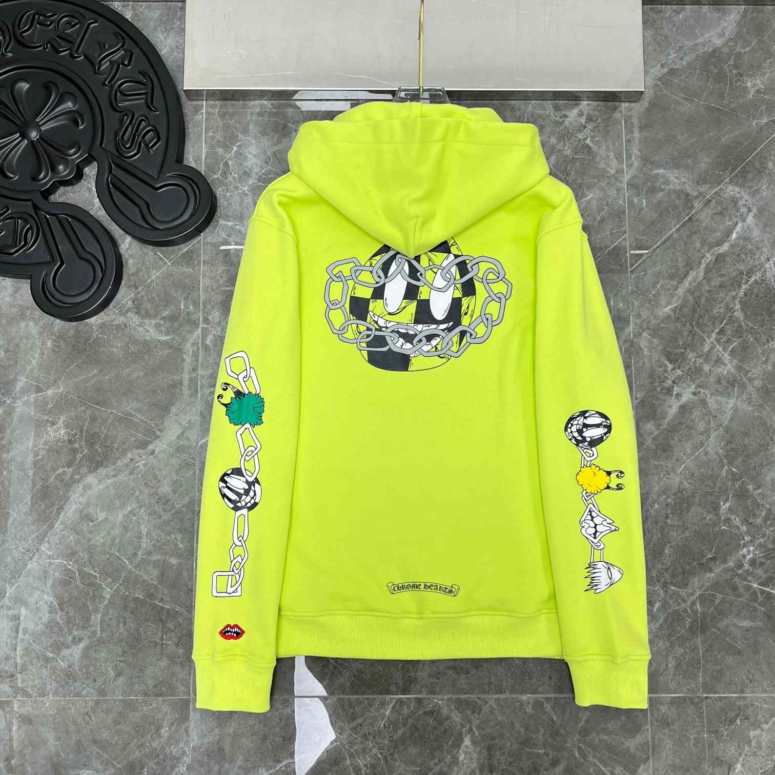 Chrome Heart Matty Boy 'Link' Lime Hoodie - DesignerGu