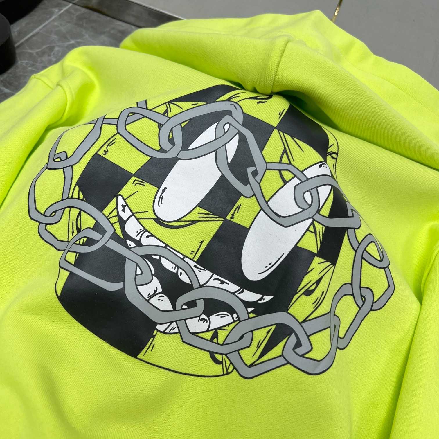 Chrome Heart Matty Boy 'Link' Lime Hoodie - DesignerGu