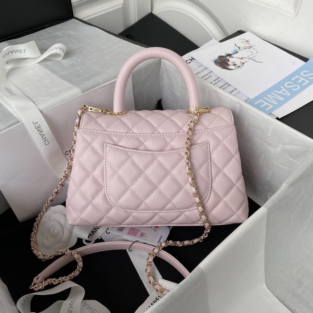 Chanel Small Coco Handle Flap Light Pink   23cm - DesignerGu