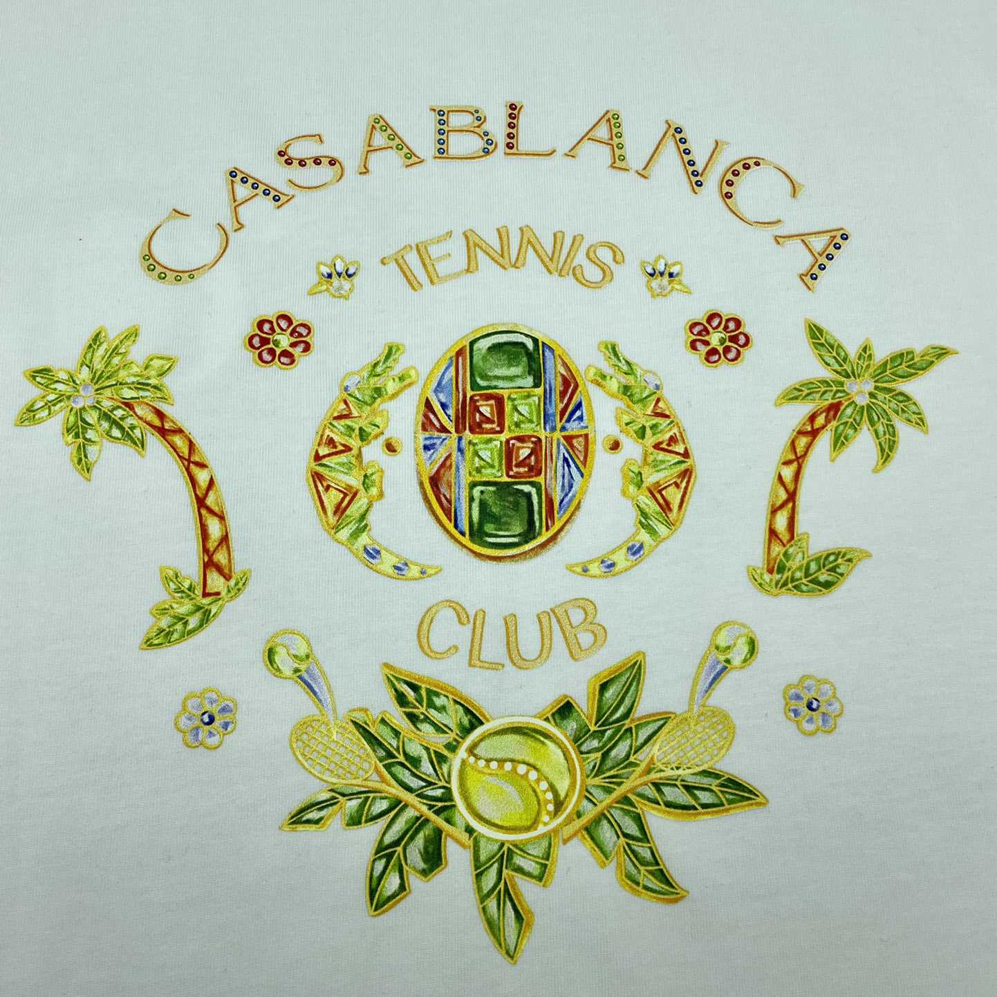 Casablanca Logo-print Cotton T-shirt     C800 - DesignerGu