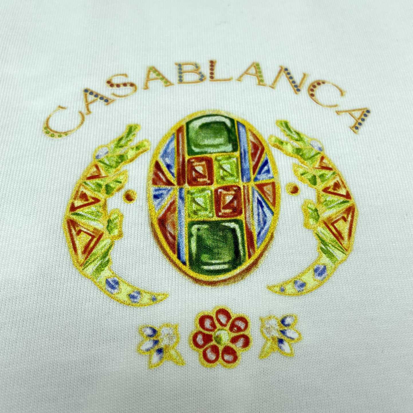 Casablanca Logo-print Cotton T-shirt     C800 - DesignerGu