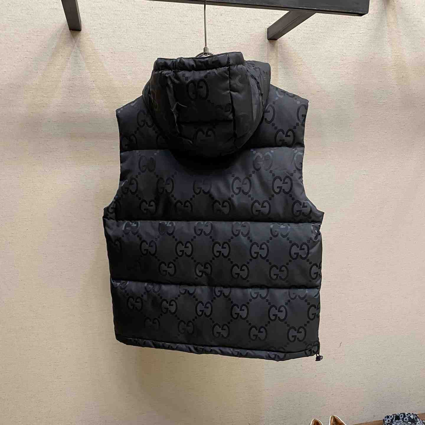 Gucci Jumbo GG Canvas Down Vest  - DesignerGu