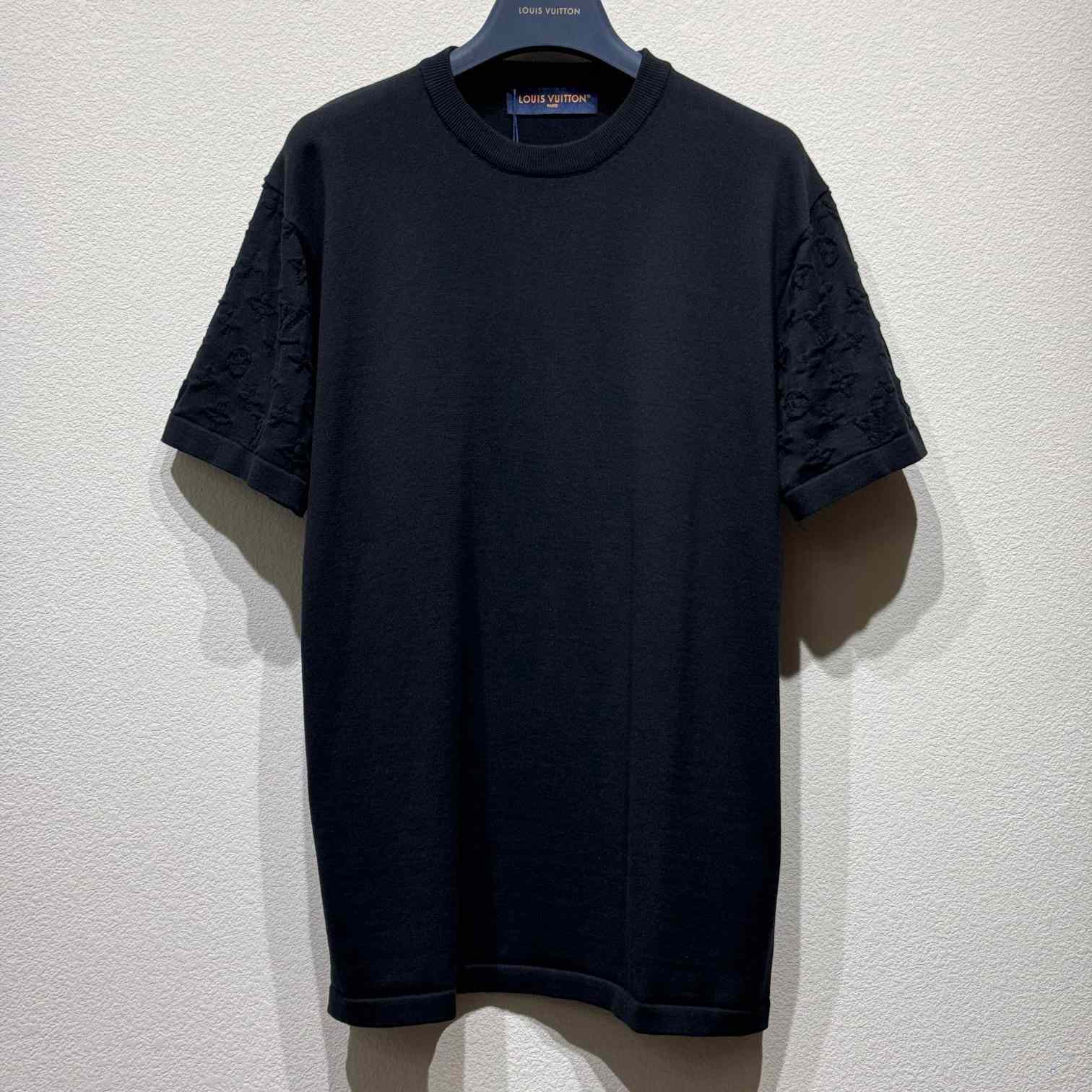 Louis Vuitton Short-Sleeved Signature Crewneck      - DesignerGu