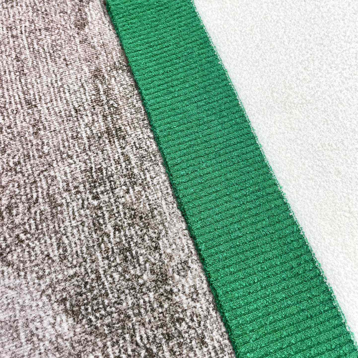 Casablanca Colour Blocking Boucle Polo - White / Green - DesignerGu