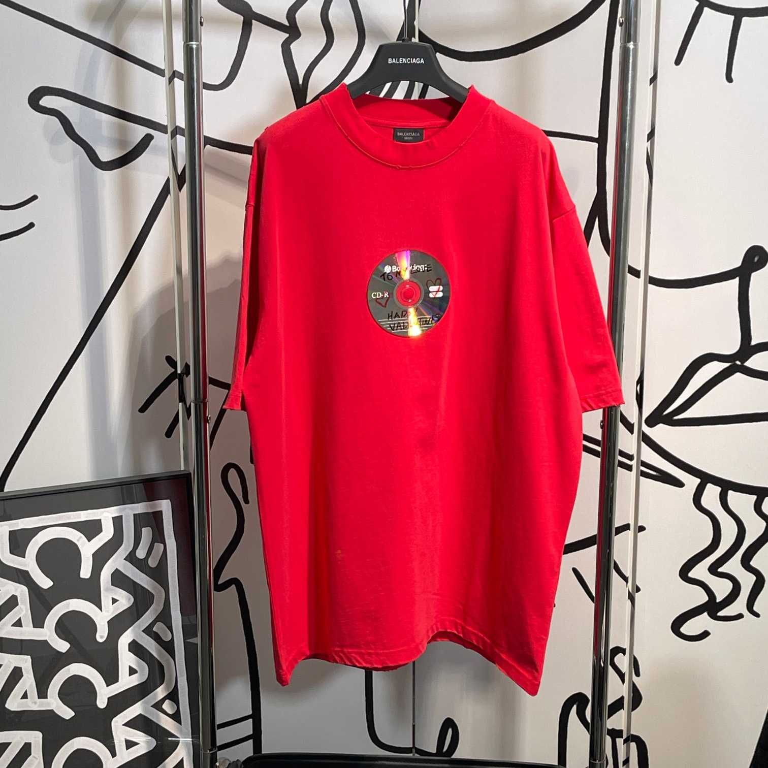 Balenciaga To My Love T-Shirt In Red - DesignerGu