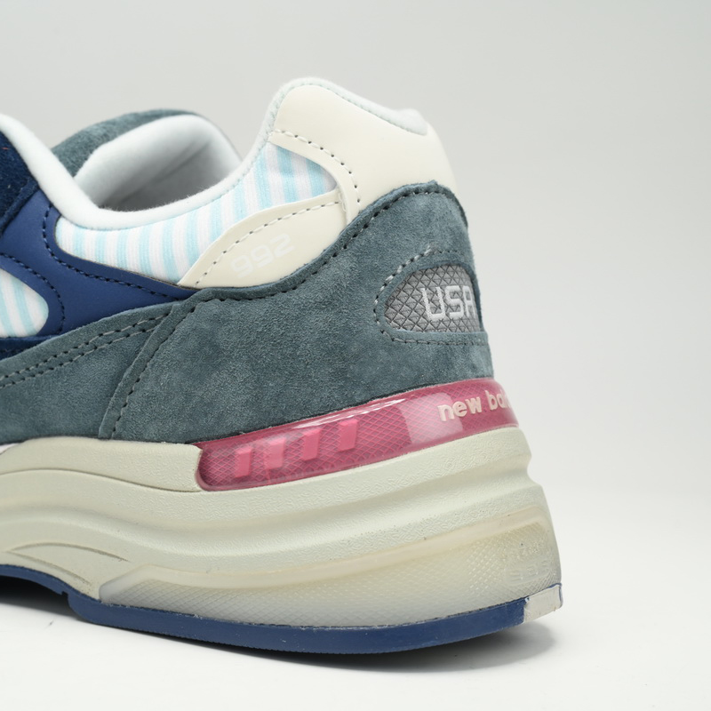 New Balance 992 Blue Green Pink Sneakers      M992NT  - DesignerGu